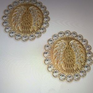SWAROVSKI LUCKY GODDESS CLIP ON EARRINGS